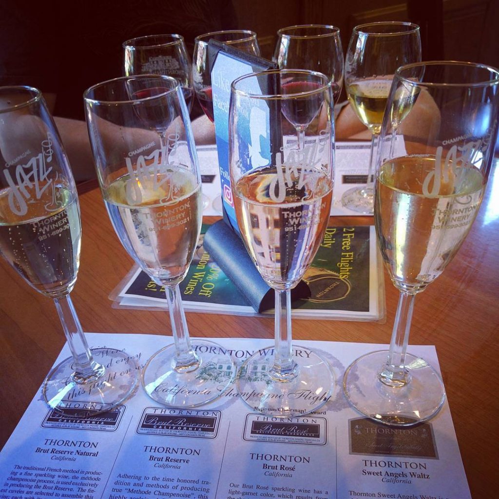 Thornton Winery Champagne Flight