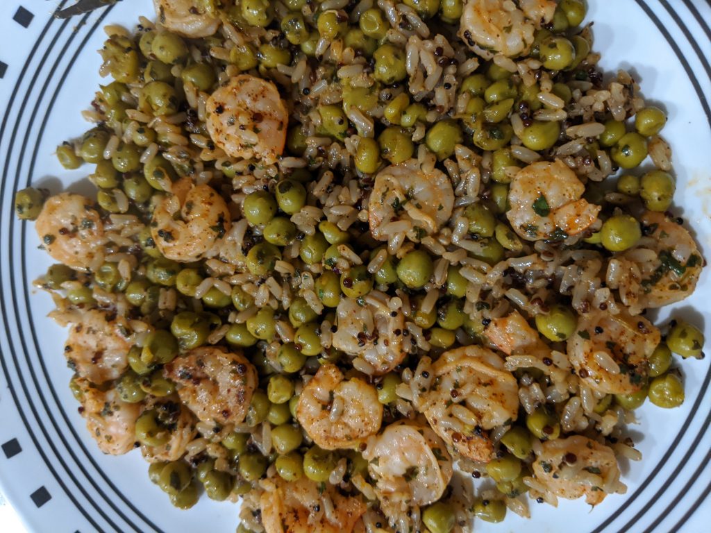 Chili Lime Shrimp Over Quinoa