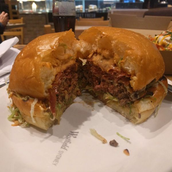 Reuben and Moore Reuben Burger - What We Ate In Australia