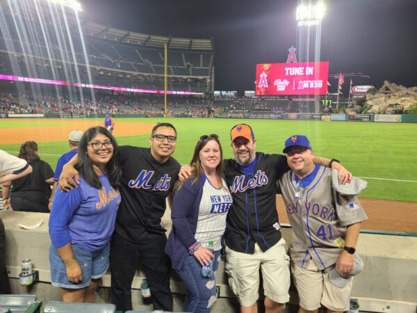 Mets Fans at Angel Stadium