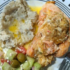 Read more about the article Stuffed Salmon Kirkland Signature Dish from Costco