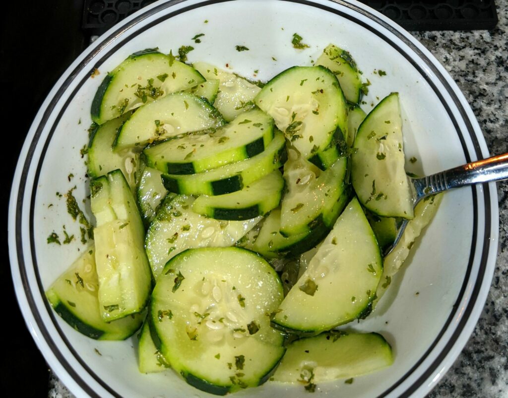 Moroccan Inspired Cucumber Salad
