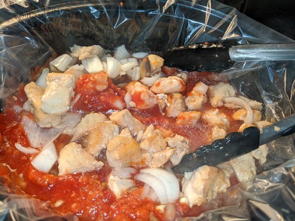 Chicken Cacciatore in Slow Cooker