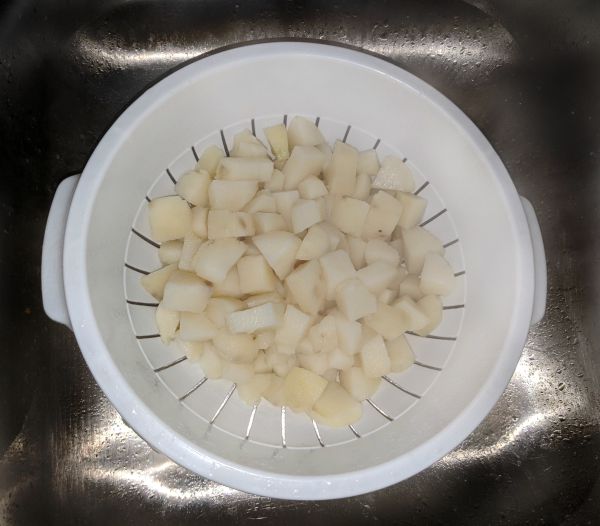 Boiled Potatoes in colander
