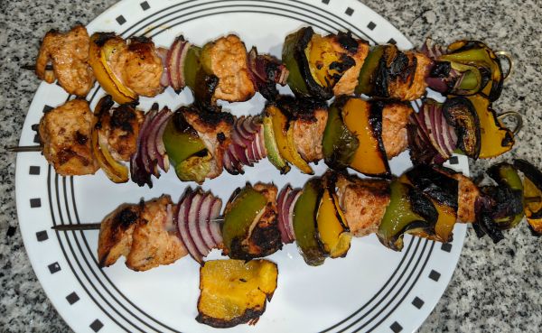 Grilled Chicken Kebabs 