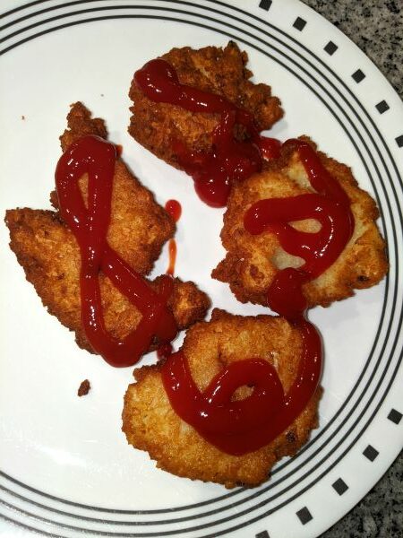 Bleenies - Potato Pancakes with Ketchup