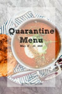 Read more about the article Quarantine Menu May 17-23