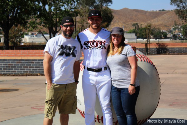 David Bednar with his Lake Elsinore Storm Host Family