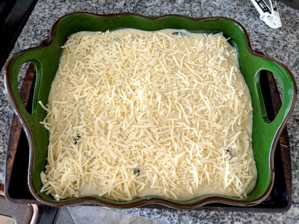 Greek Mousakka before oven