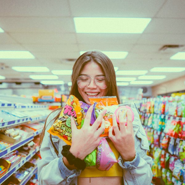 Six Months of Cash Back Apps: Woman Grocery Shopping