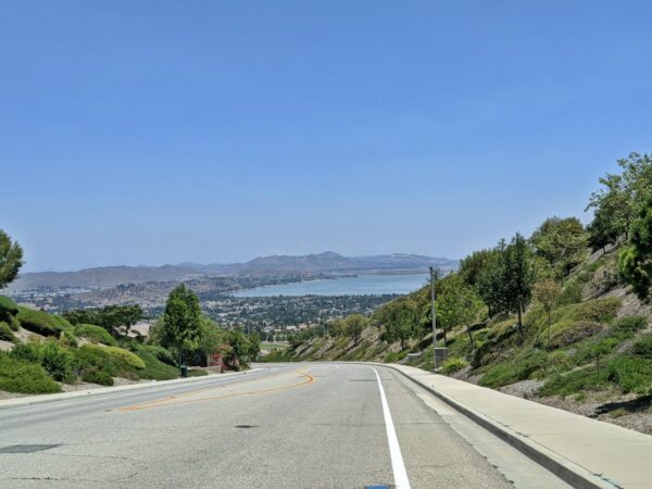 Lake Elsinore View from McVicker Canyon Park Road