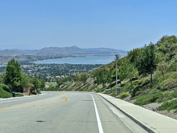 Lake Elsinore View from McVicker Canyon Park Road