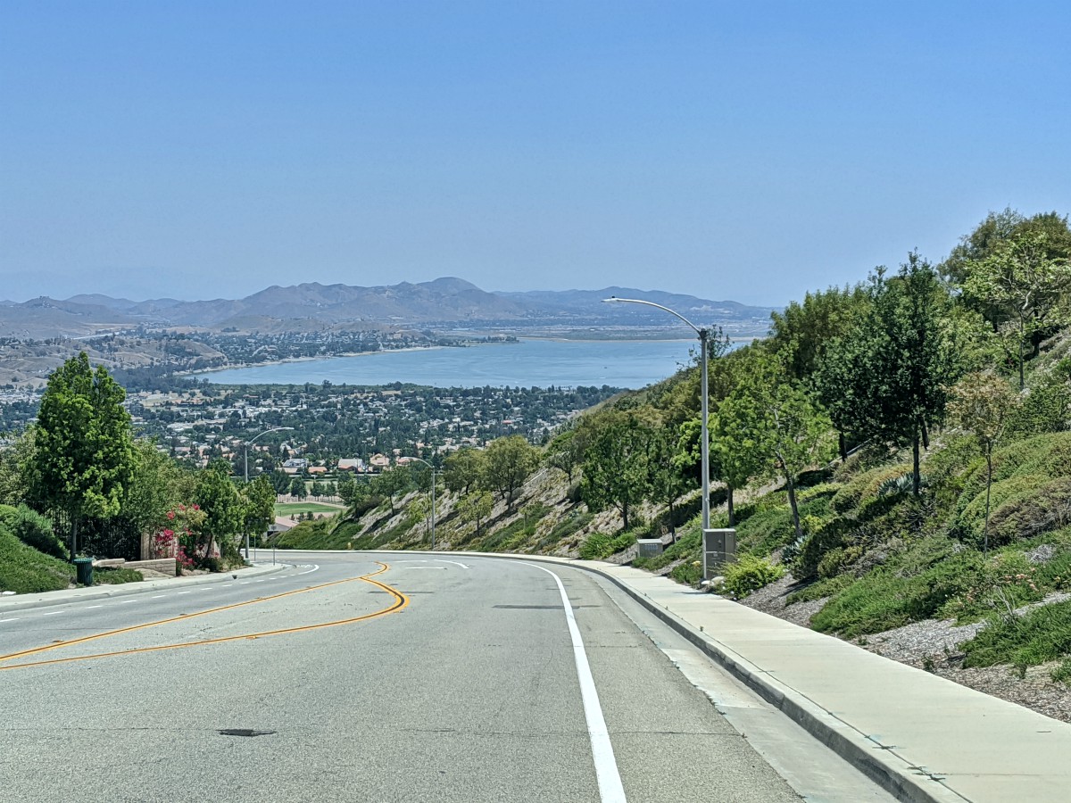 Lake Elsinore View from McVicker Canyon Park Road