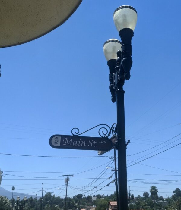 Street Sign, Main Street, Lake Elsinore, California
