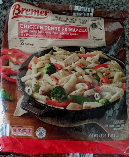 Chicken Penne Primavera - Packaging