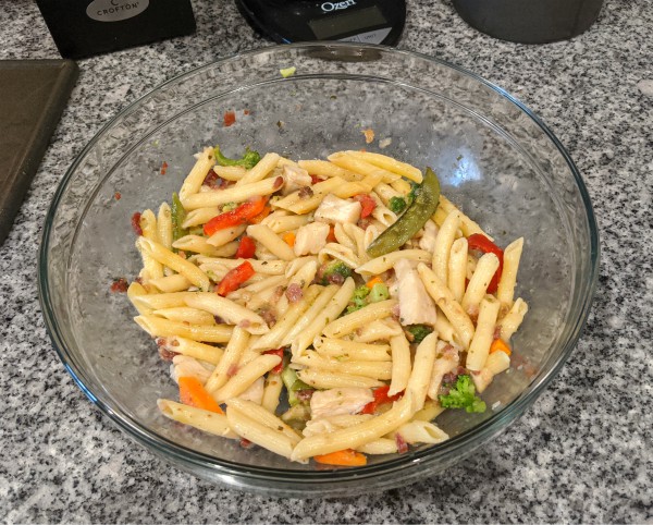 Chicken Penne Primavera - Cooked