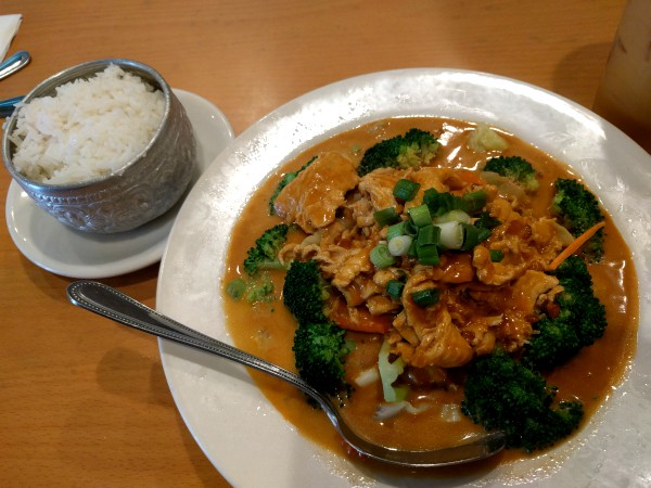 Pra Ram Chicken from Siam Thai Food, Temecula California