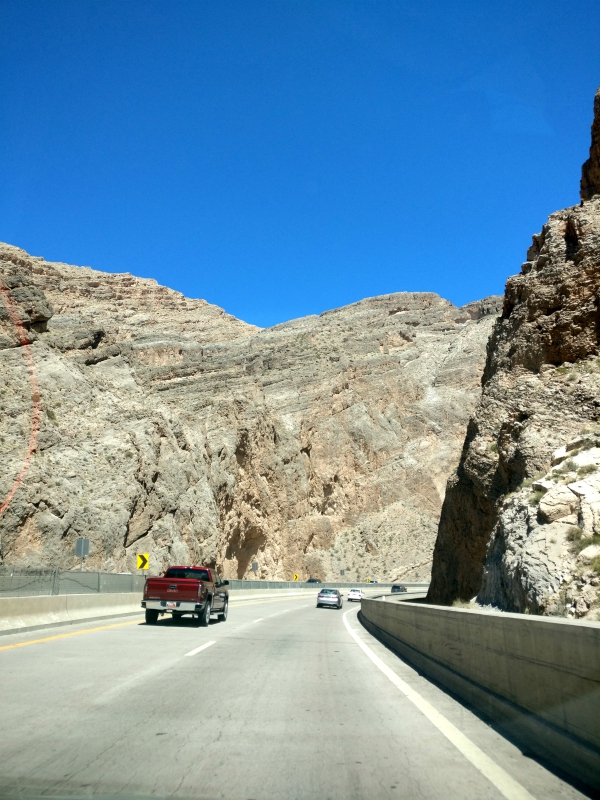 I-15 outside of Pintura, Utah
