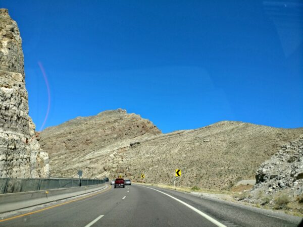 I-15 outside of Pintura, Utah