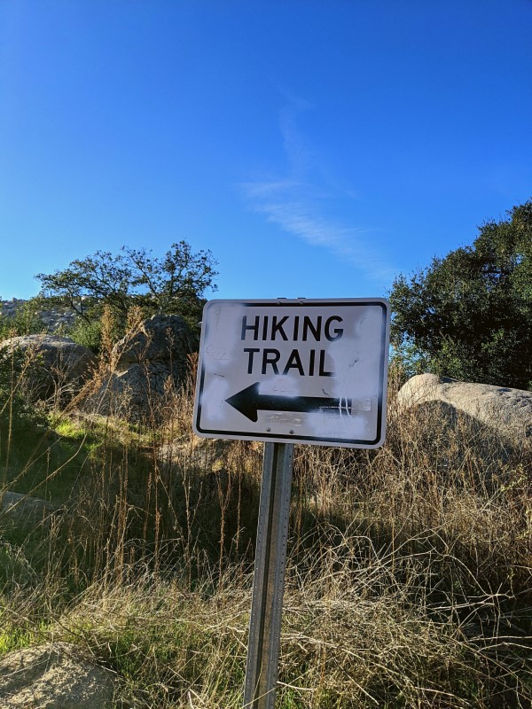 Starting at Mt. Woodson Trail to Potato Chip Rock