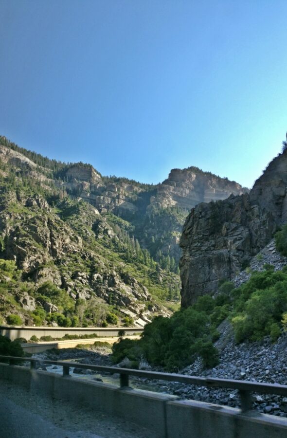 Scenery East of Glenwood Springs, Colorado on I-70