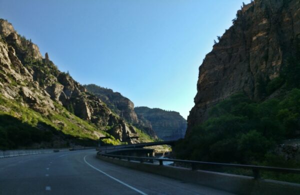 Scenery East of Glenwood Springs, Colorado on I-70