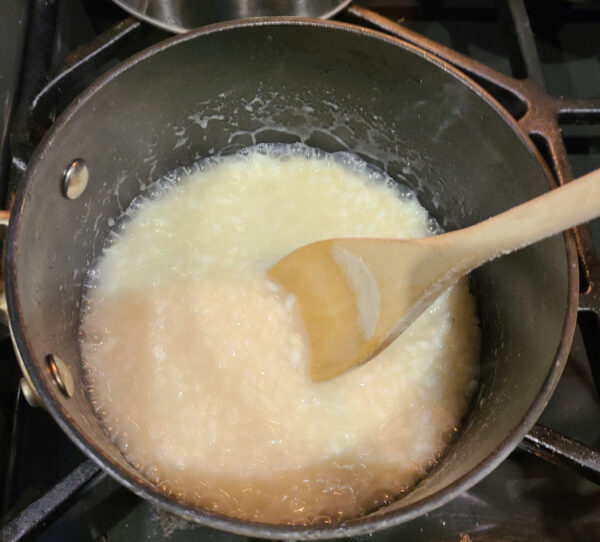 Risotto cooking