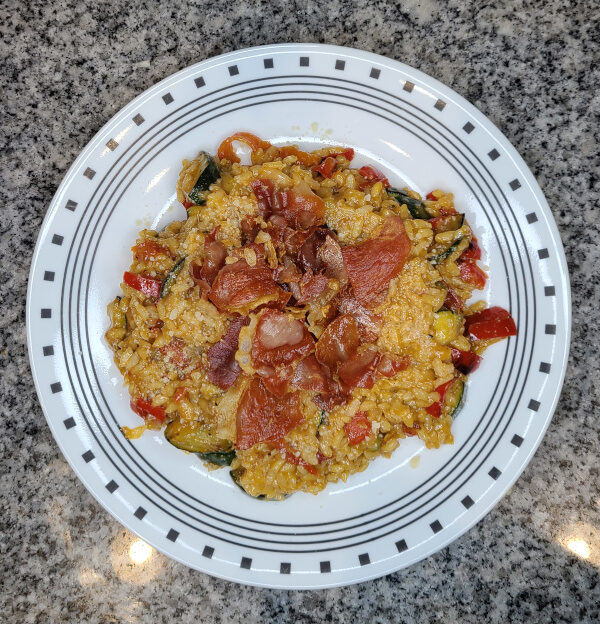 Prosciutto Ratatouille Risotto