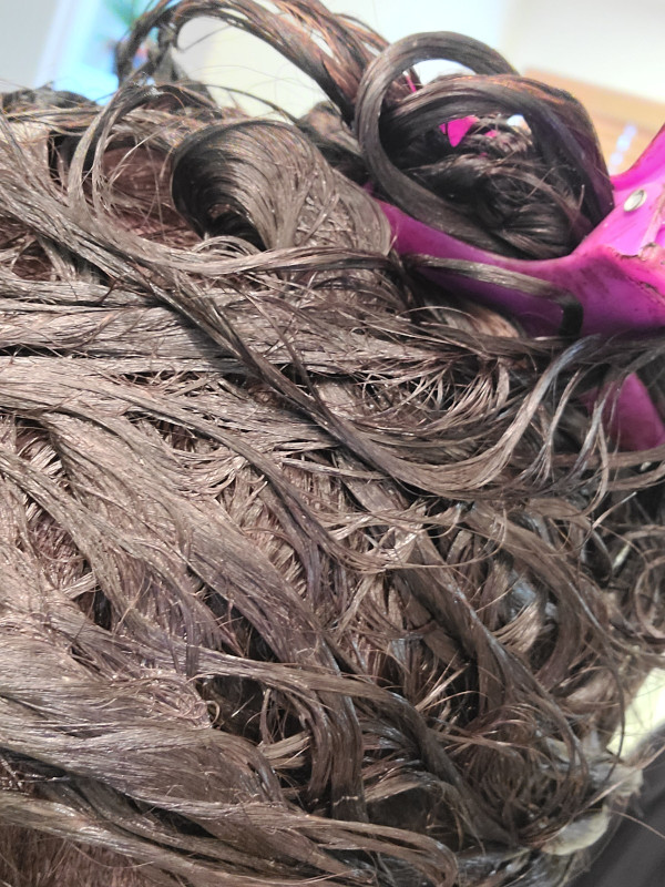 color processing on hair