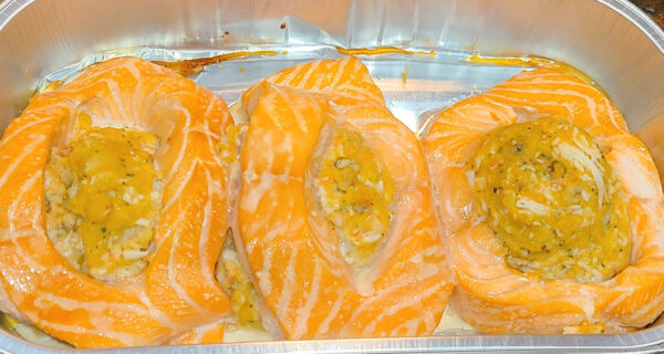 Costco Stuffed Salmon After Cooking