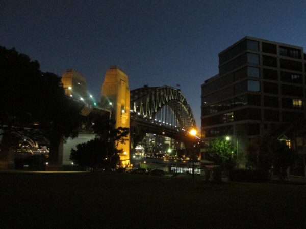 view of Sydney Harbour Bridge from North Shore April 2017