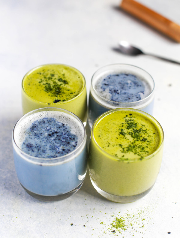Blue and Green Smoothies