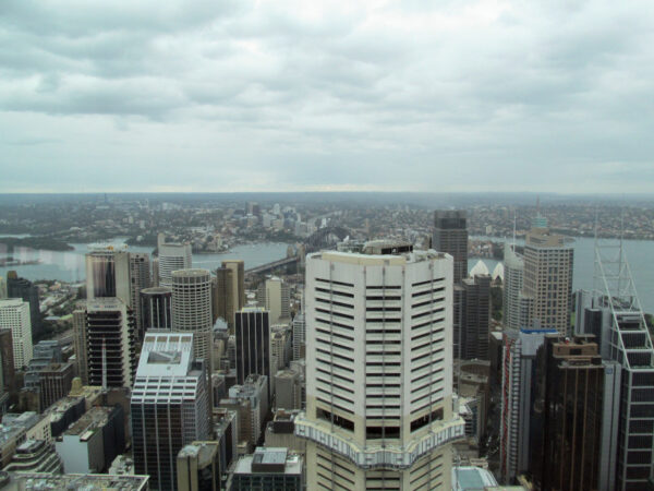 Looking North from Sydney Tower Eye to MLC Building up to Circular Quay