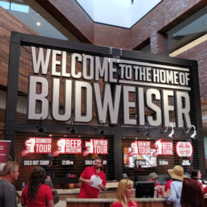 Budweiser Brewery Experience Welcome/Check In Area