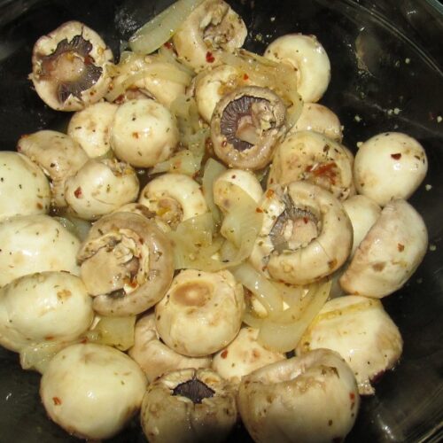 Marinated Mexican Style Mushrooms