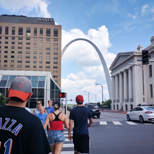 Gateway Arch with Hyatt Regency in Foreground