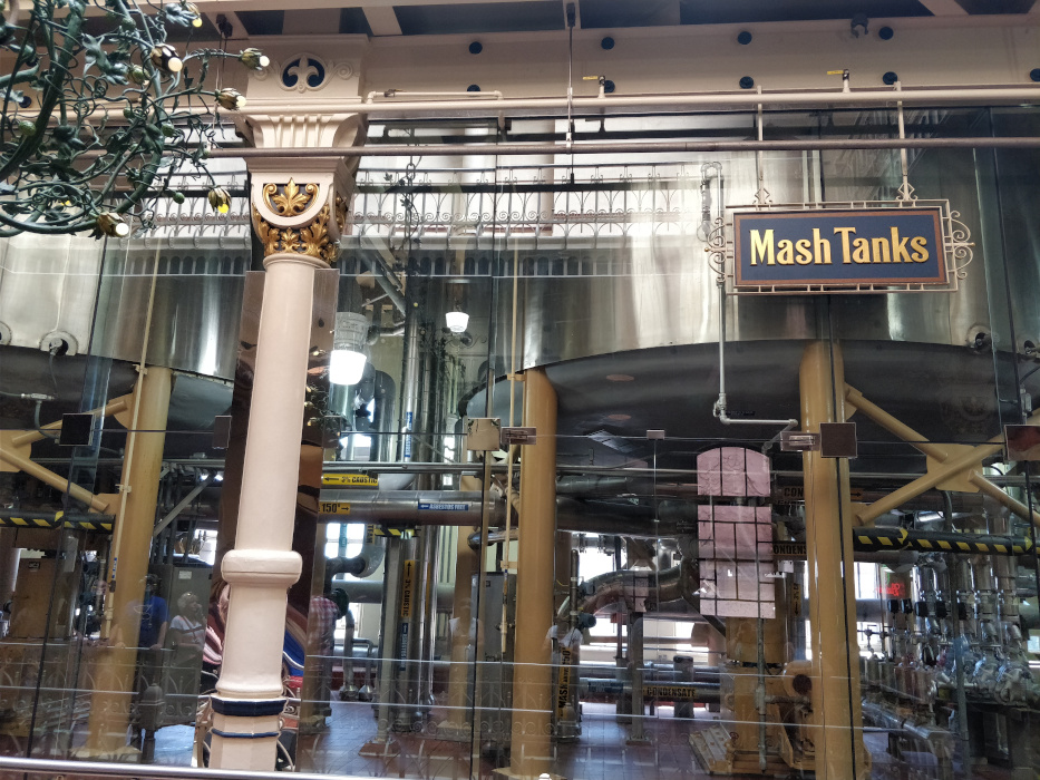 Budweiser Brewery Experience Mash Tanks