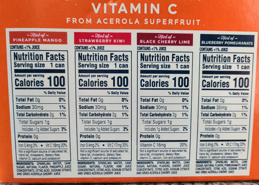 Vizzy Hard Seltzer Nutrition Facts