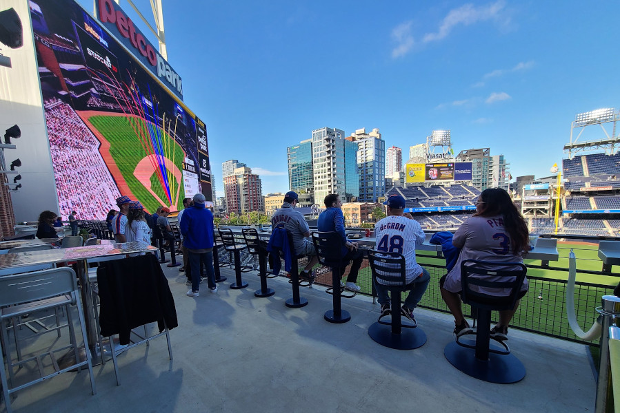 Southern California Mets Fans June 2021 at Petco Park on the Rail