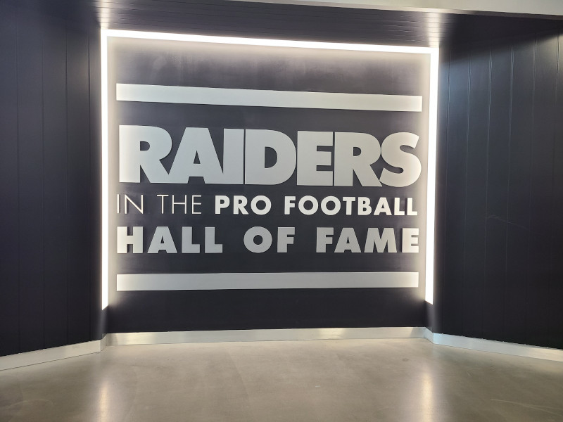 Allegiant Stadium Tour - Raiders In the Pro Football Hall of Fame