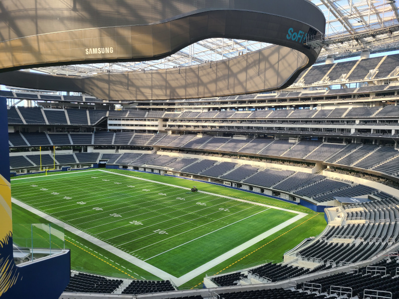 SoFi Stadium - Inglewood California Field view from above