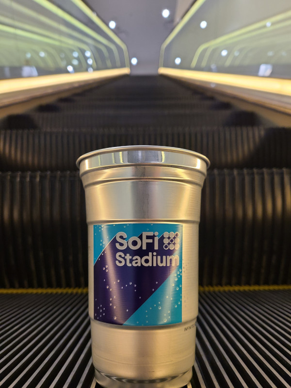 SoFi Stadium Recyclable Aluminum Cup