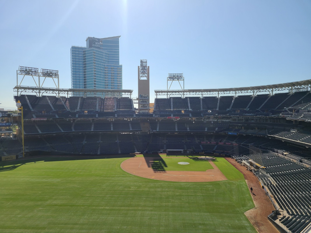 Petco Park Tour view of park from Western Metal Building