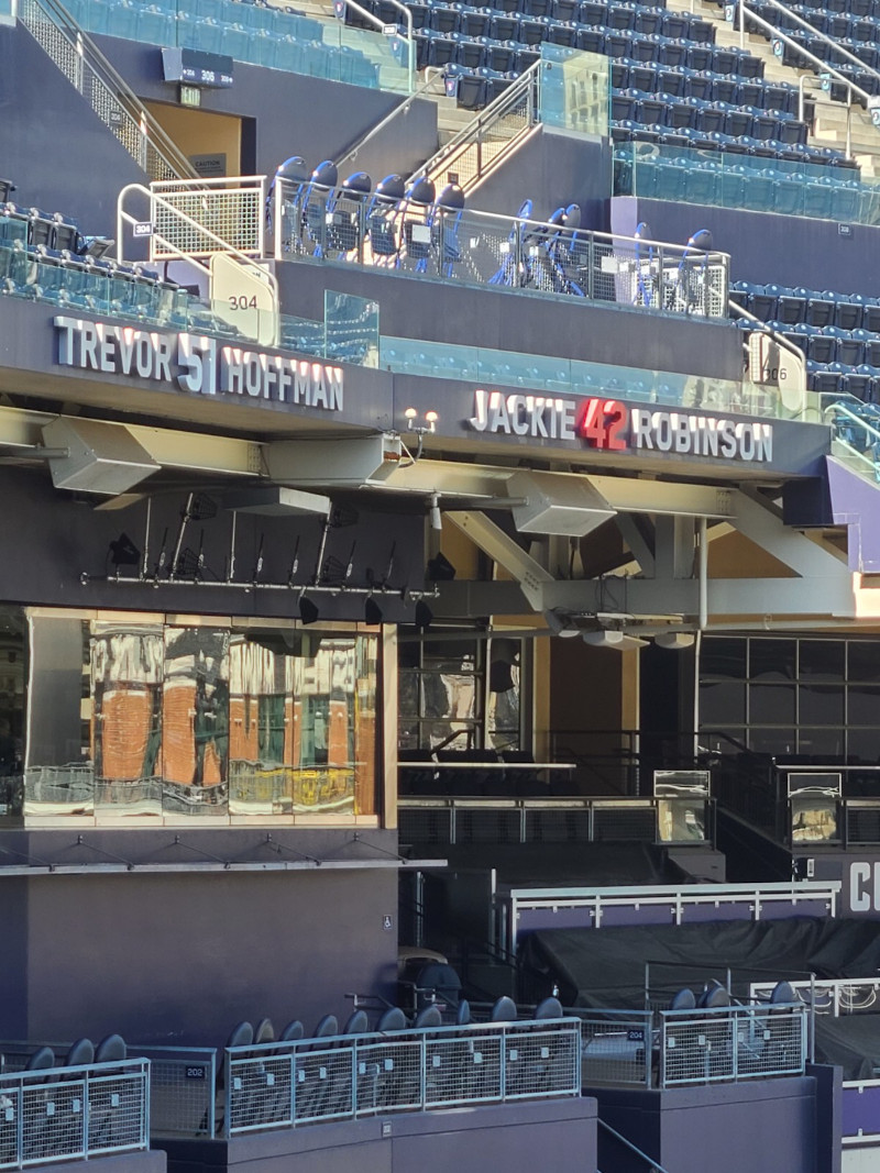Trevor Hoffman and Jackie Robinson tributes at Petco Park