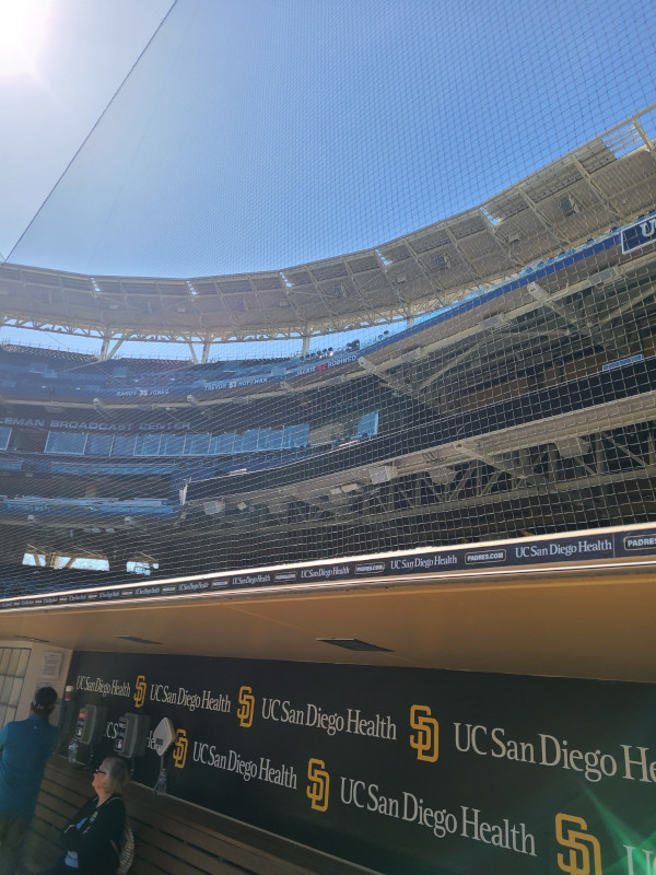 View from Visitor Dugout during Petco Park Tour