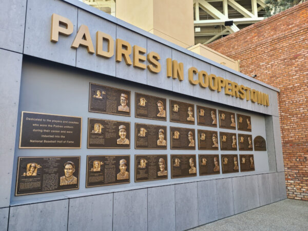 Padres in Cooperstown display at Petco Park