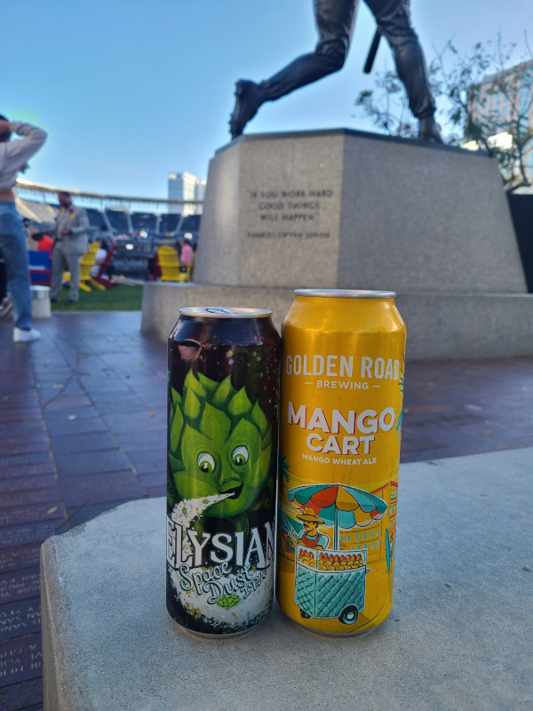 2022 Stadium Drinks - Elysian Space Dust and Golden Road Mango Cart at Petco Park San Diego