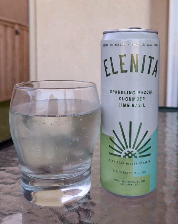 Elenita Sparkling Mezcal Cucumber Lime Basil