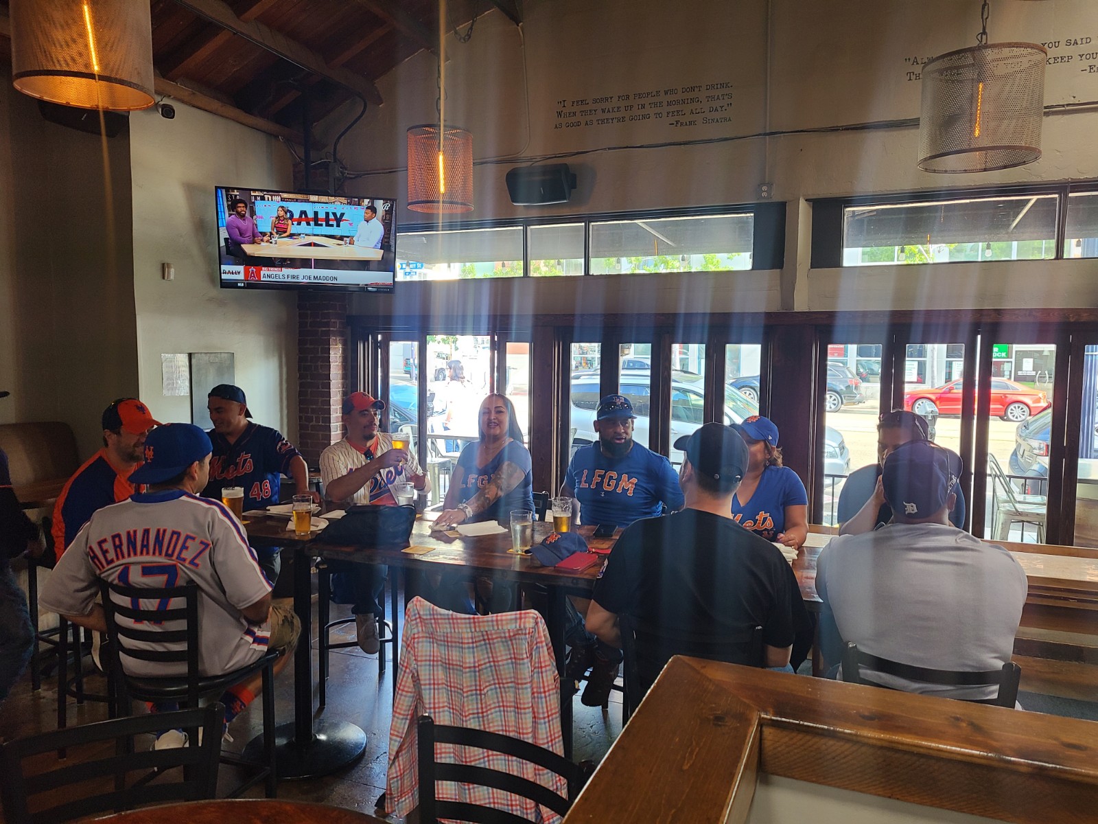 Mets fans at Knotty Barrel in San Diego