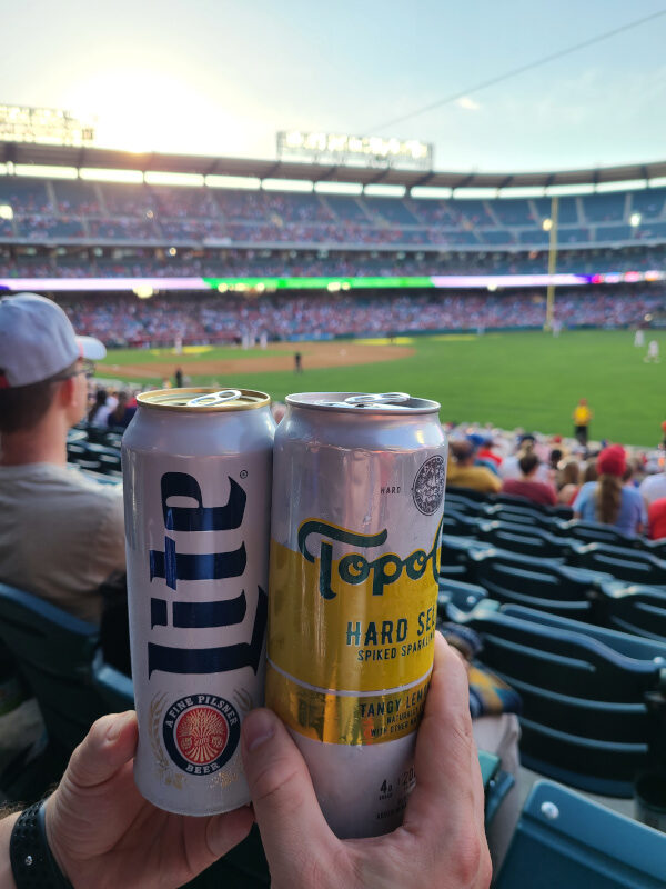 2022 Stadium Drinks - Miller Lite and Topo Chico Hard Seltzer at Angel Stadium